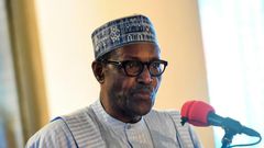 Second term: Buhari, pictured at the inauguration of a bus terminal in Lagos last month