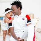 Bahati with his daughter Heaven