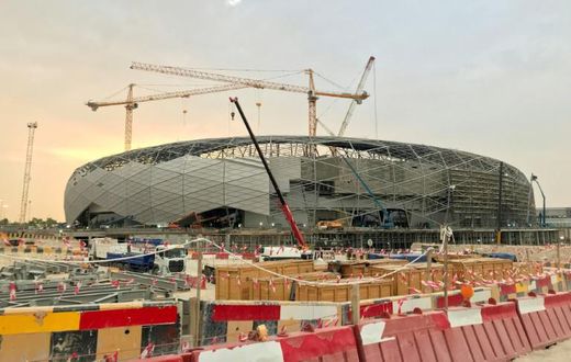 Construction work underway at Doha's Education City Stadium on May 18, 2019