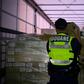 French customs officers checked goods in a lorry from Great Britain at the port of Ouistreham on Thursday, during France's first drill in case of a no-deal Brexit