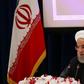 Iranian President Hassan Rouhani speaks during a press conference in New York on September 26, 2019