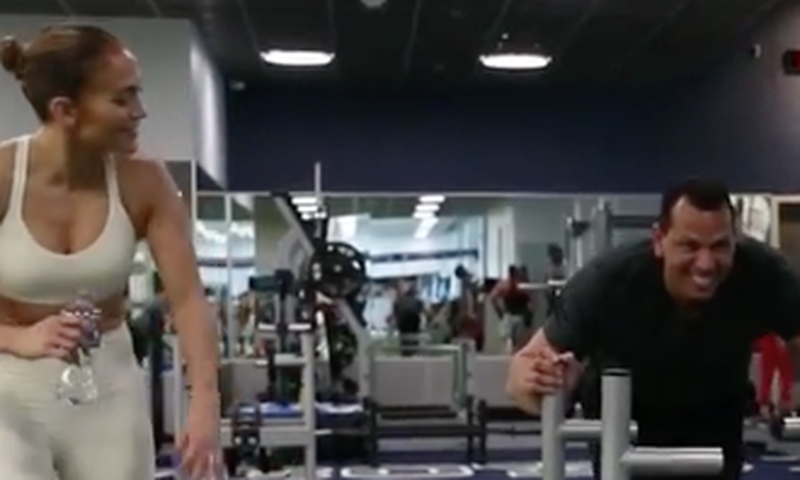J-Lo and A-Rod Get Sweaty in a New Workout Video