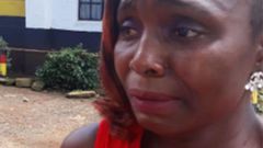 One of the ladies who showed up to claim the body (Courtesy)