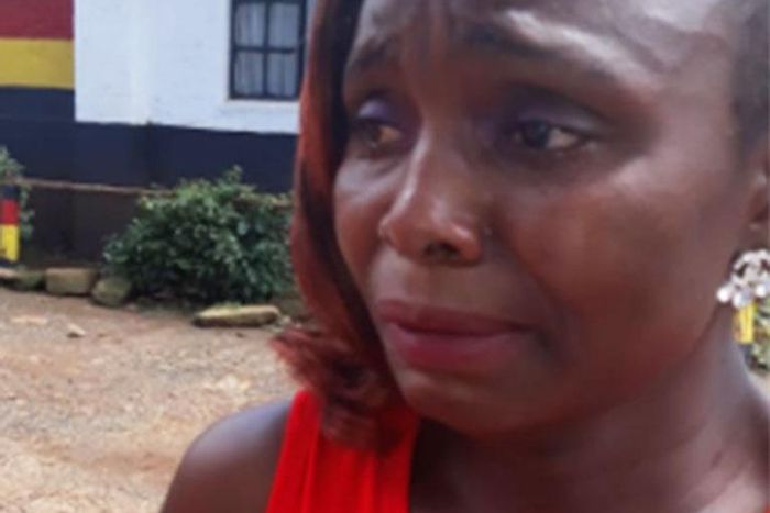 One of the ladies who showed up to claim the body (Courtesy)