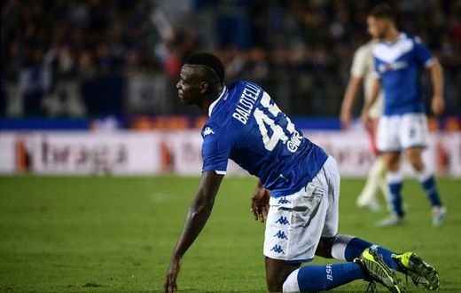 Mario Balotelli got his first start for his hometown club Brescia