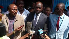 File image of Elgeyo-Marakwet Senator Kipchumba Murkomen (Centre) Kikuyu MP Kimani Ichungwa (left) and Kimilili MP Didmus Barasa