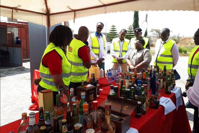 KRA destroys alcohol worth Ksh15 billion