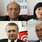 Moncef Marzouki, Abir Moussi, Youssef Chahed, Nabil Karoui, Abdelkrim Zbidi, Abdelfattah Mourou are candidates in the 2019 Tunisian presidential election