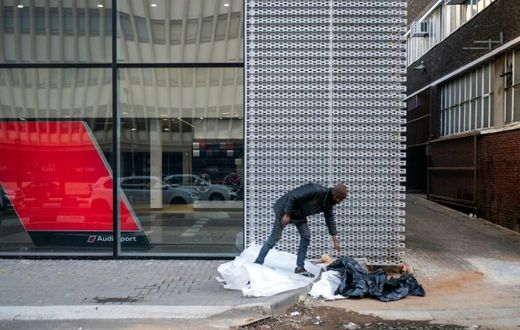 A heroin addict who lives on the street and hustles for money to support his drug habit, one of over 100,000 South Africans estimated to be addicted