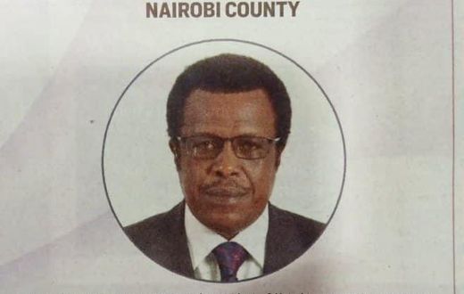 Advert placed by Philip Chogoti Chepsat expressing his interest in Nairobi DG seat