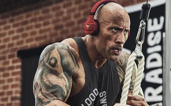 Watch The Rock Obliterate an Upper Body Workout