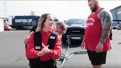 Watch The Mountain's Wife Pull a Truck