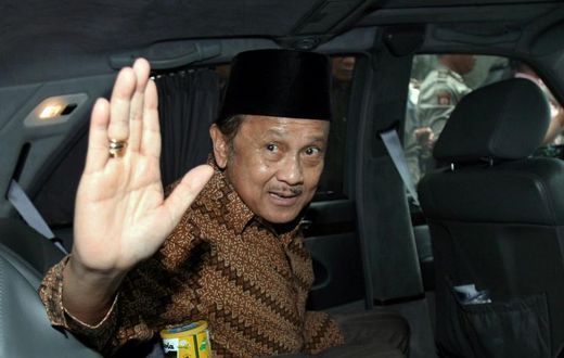 Former Indonesian President B.J. Habibie -- seen here in March 2007 -- has died at the age 83