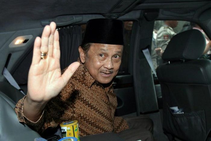 Former Indonesian President B.J. Habibie -- seen here in March 2007 -- has died at the age 83