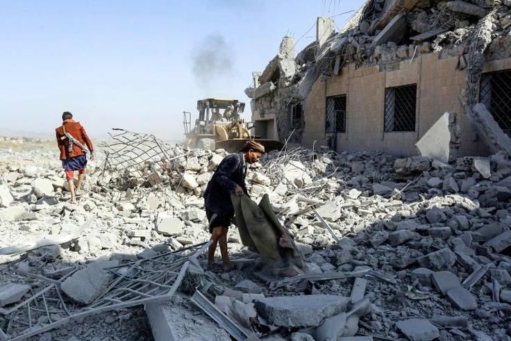 A Saudi-led coalition strike in early September hit a former college used by Yemen's Huthi rebels as a detention centre, killing over 100 according to the ICRC