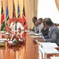 DP William Ruto with governors and Parliament leadership during the Monday meeting