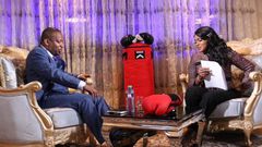 Anne Kiguta duing interview with Governor Mike Sonko