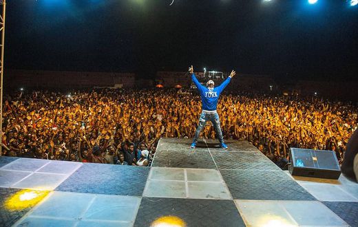 Harmonize on Stage. Lady faints on stage in the Middle of Harmonize’s performance (Video)