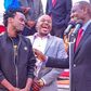File image of DP Ruto with Bahati and Jaguar
