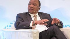 President Uhuru Kenyatta during a panel discussion at the 1st Session of the UN Habitat Assembly on May 29, 2019