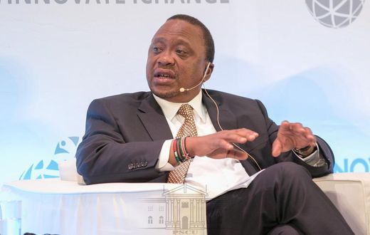 President Uhuru Kenyatta during a panel discussion at the 1st Session of the UN Habitat Assembly on May 29, 2019