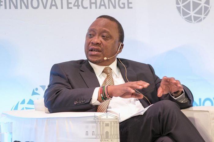 President Uhuru Kenyatta during a panel discussion at the 1st Session of the UN Habitat Assembly on May 29, 2019