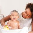 Bathing baby (babysense)