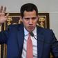 In this picture taken on August 13, 2019, Venezuelan opposition leader and self-proclaimed acting president Juan Guaido speaks at the National Assembly in Caracas