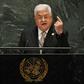 Palestinian President Mahmoud Abbas speaks during the 74th Session of the General Assembly at UN Headquarters in New York on September 26, 2019