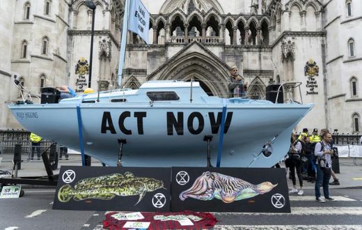 Extinction Rebellion was established last year in Britain by academics and has become one of the world's fastest-growing environmental movements