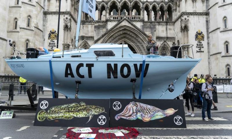 Extinction Rebellion was established last year in Britain by academics and has become one of the world's fastest-growing environmental movements