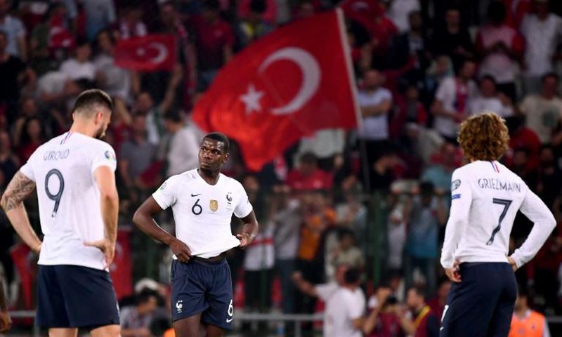 France were well beaten in Turkey