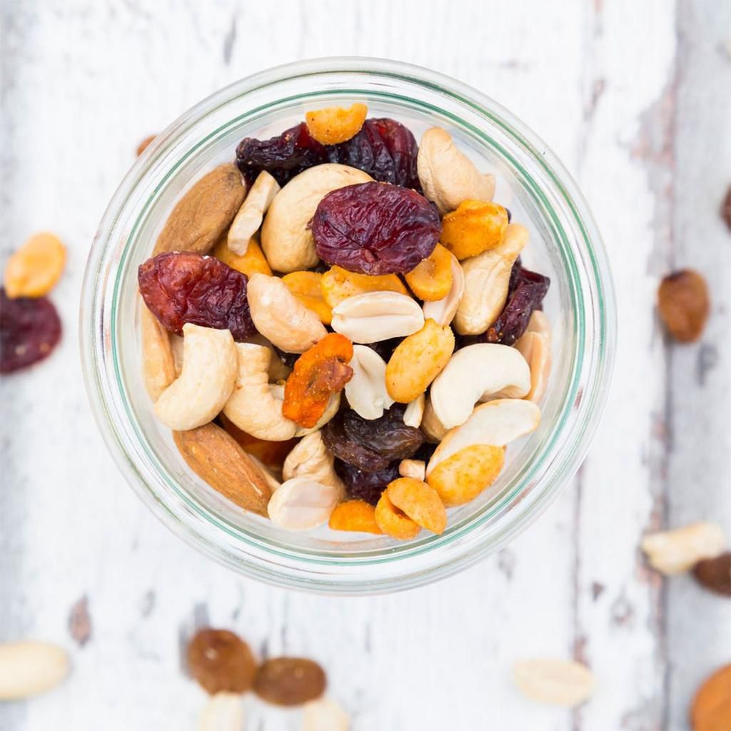 trail mix - mixed dried fruit and nuts