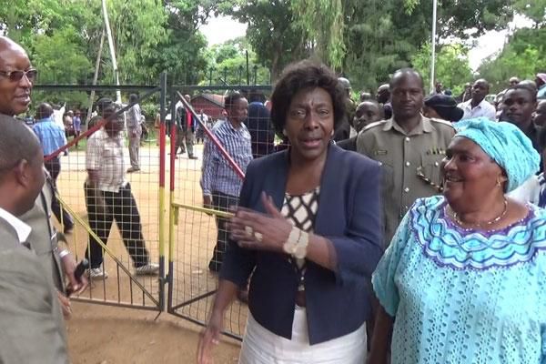 Kitui Governor Charity Ngilu with the late Martha Mwangangi. Ngilu broke down in tears while testifying on the late former mayor's killing