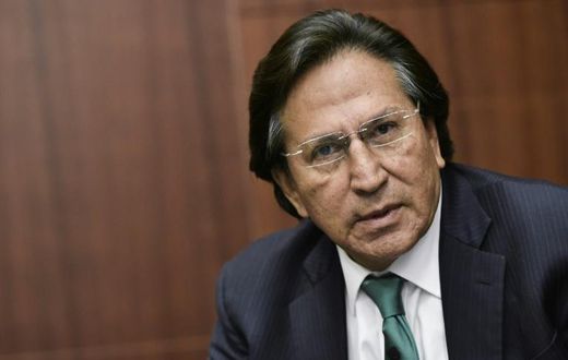 (FILES) In this file photo taken on June 17, 2016, former President of Peru Alejandro Toledo speaks during a discussion on Venezuela and the OAS at The Center for Strategic and International Studies (CSIS) in Washington, DC.Toledo, who is accused of co...