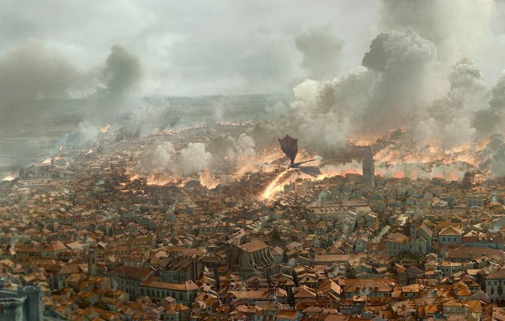 king's landing hbo game of thrones simpsons