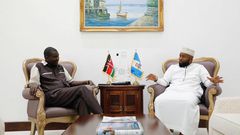 Uasin Gishu Governor Jackson Mandago with his Mombasa counterpart Hassan Joho (Twitter)