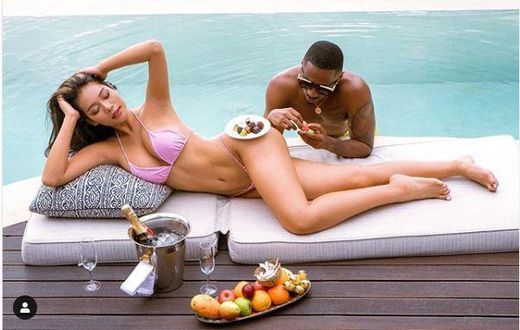 Juma Jux on vacation with Huddah Monroe, amid breakup reports with Mzungu girlfriend