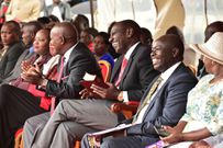 File image of Rigathi Gachagua with DP Ruto at a past event in Nyeri county
