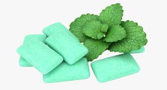 Chewing gum freshens breath (turbosquidcom)