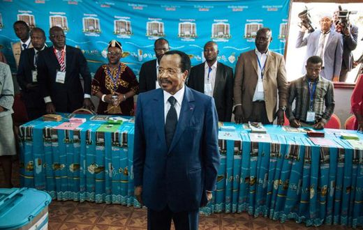 Cameroon's President Paul Biya, pictured in 2018, reiterated his offer of a "pardon" to any separatists who voluntarily lay down their arms