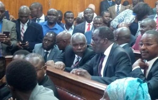 Governors, Senators, MCAs hold protest on division of revenue at Supreme Court building