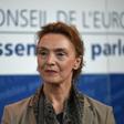 Crotia's minister of Foreign Affairs, Marija Pejcinovic Buric, reacts after being elected new Secretary General of the Council of Europe in Strasbourg, eastern France, on June 26, 2019