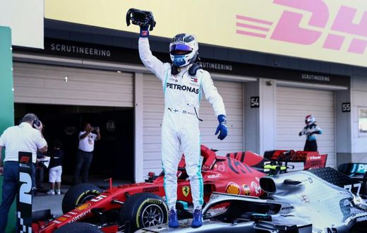 Valtteri Bottas has sealed a sixth consecutive constructors' world championship for Mercedes