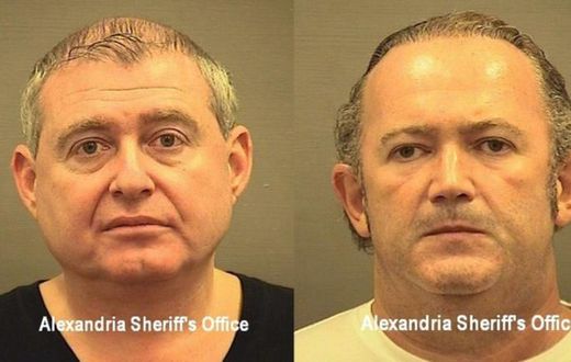 Lev Parnas (L) and Igor Fruman (R), associates of US President Donald Trump's lawyer Rudy Giuliani, have been arrested on campaign finance charges