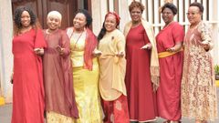 Women leaders allied to DP Ruto and led by Kandara MP Alice Wahome during the fundraiser in Garissa on 05 July 2019