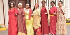 Women leaders allied to DP Ruto and led by Kandara MP Alice Wahome during the fundraiser in Garissa on 05 July 2019