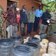 Police impounding illicit brew