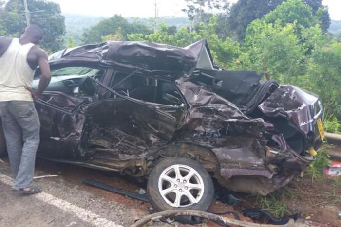 File image of a vehicle that was involved in an accident