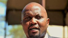 Moses Kuria who has asked Kenyans to pick machine guns in his office before going to Kitui County